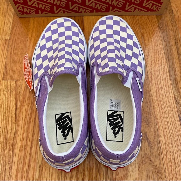 Vans Checkerboard Classic Slip On Women’s Sneakers - Picture 5 of 6